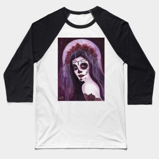 Day of the dead Haunted Moon By Renee Lavoie Baseball T-Shirt